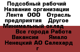 Подсобный рабочий › Название организации ­ Лента, ООО › Отрасль предприятия ­ Другое › Минимальный оклад ­ 22 500 - Все города Работа » Вакансии   . Ямало-Ненецкий АО,Салехард г.